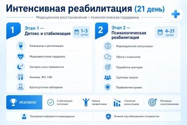 Реабилитация за 21 день в Нижних Сергах